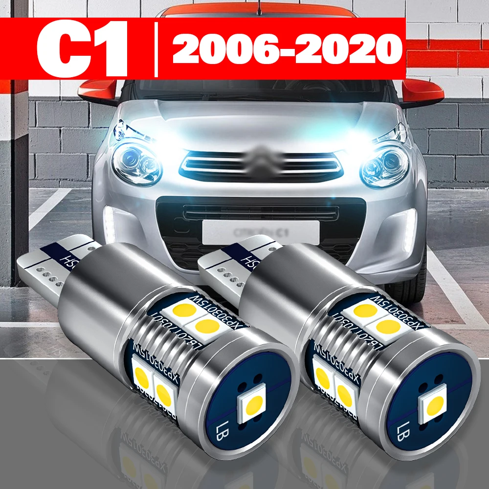 Для Citroen C1 2006-2020 2 шт. светодиодные габаритные фонари аксессуары 2010 2011 2012 2013 2014 2015
