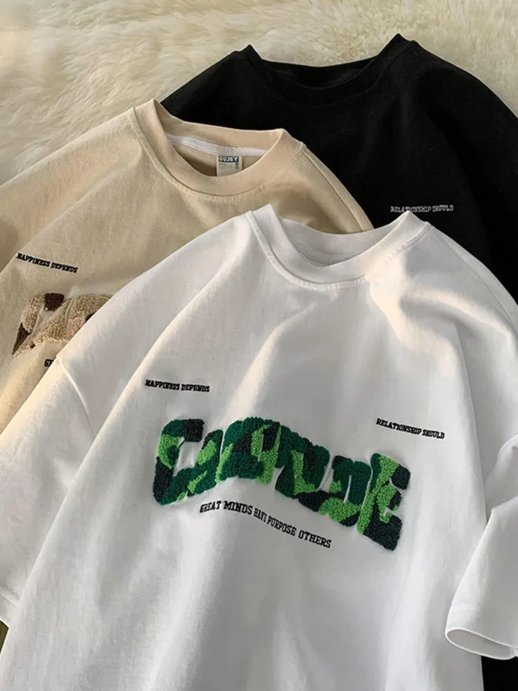 

Женская футболка с надписью SYUHGFA, Повседневная футболка большого размера с коротким рукавом, камуфляжная расцветка, лето 2022