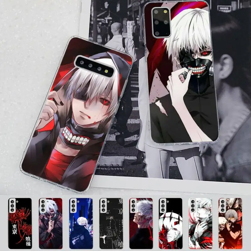 

FHNBLJ Tokyo Ghouls Horror Phone Case for Samsung S21 A10 for Redmi Note 7 9 for Huawei P30Pro Honor 8X 10i cover