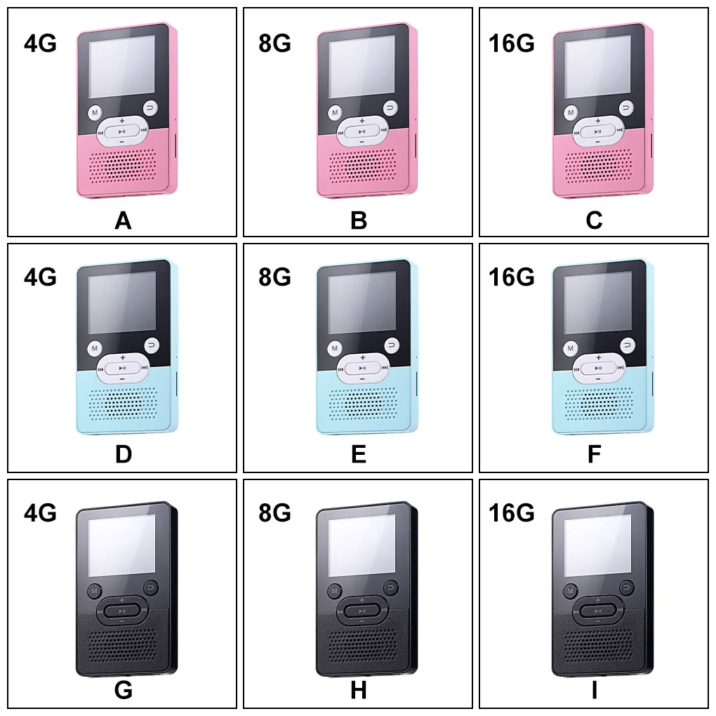 

MP3 плеер 3 5 мм Bluetooth-совместимый MP4 JPG JPEG BMP GIF радио голосовая запись таймер выключение многофункциональная музыка розовый 16G