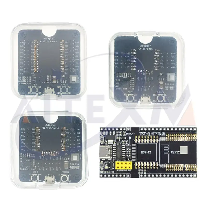 1 шт. ESP8266 ESP-WROOM-32 ESP32-WROVER макетная плата Тесты Программист Гнездо загрузчик для ESP-12F ESP-07S ESP-12S ESP32
