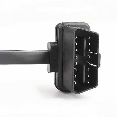 60 СМ Длинный OBD2 16-контактный с удлинительным кабелем переключателя Плоский провод Один в два Адаптер Автоматический 1 штекер на 2 гнезда OBD 16-контактный разъем