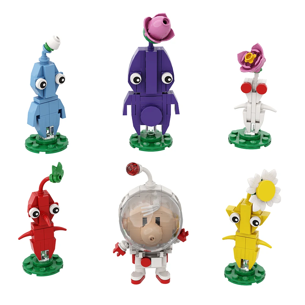 Конструктор MOC pikminar, хоккейный игрок, конструктор, астероидные блоки, Набор детских игрушек, Рождественский подарок Конструктор MOC pikminar, хоккейный игрок, конструктор, астероидные блоки, Набор детских игрушек, Рождественский подарок
