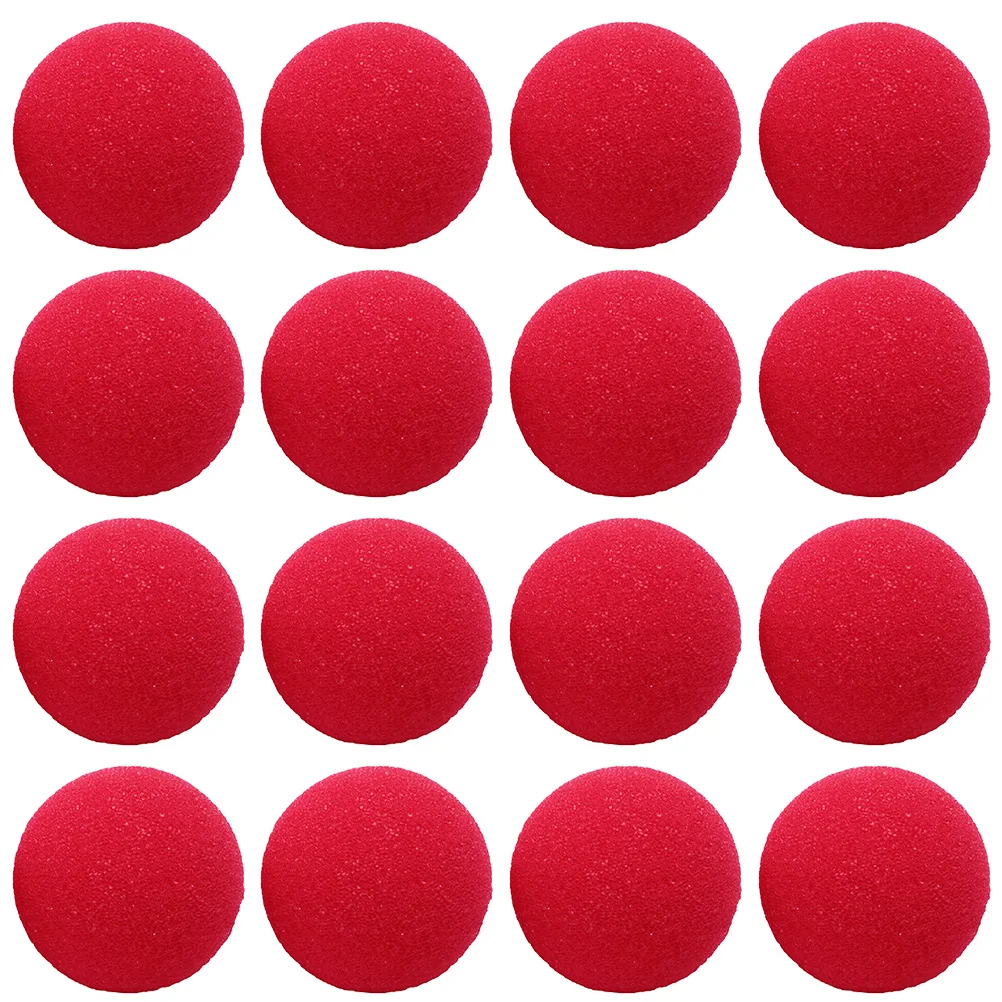 50pcs 50MM Red Clown Noses Sponge Ball Clown Noses Sponge Clown Noses For Masquerade Party Cosplay Props