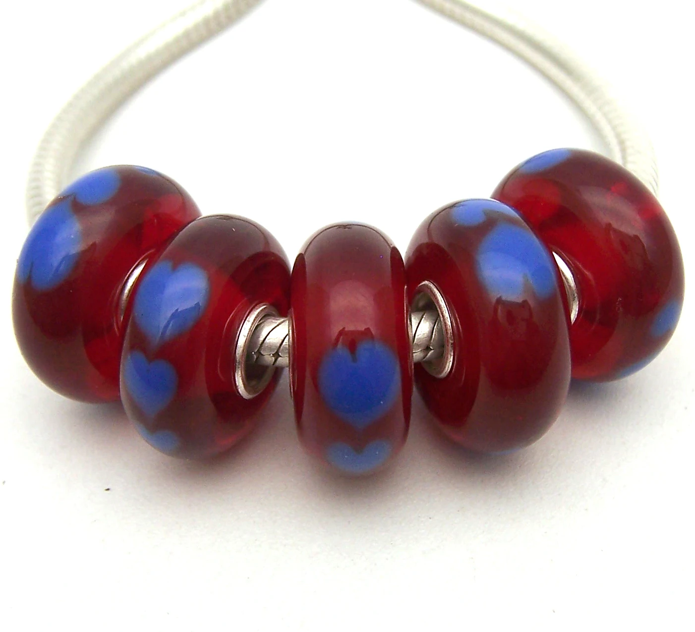 

YG756 5X 100% Authenticity S925 Sterling Silver Beads Murano Glassbeads beads Fit European Charms Bracelet diy jewelry Lampwork