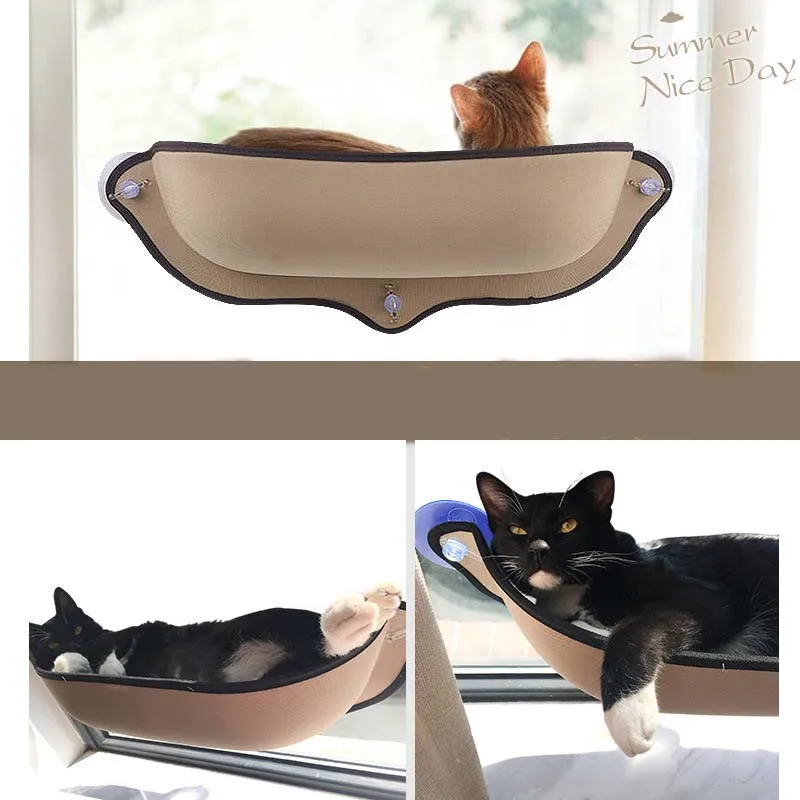 

Pet Cat Window Shelf Pet Hammock Bearing 20 Kg Cat Bed Window sunbathing Recliner Hammock Comfortable Sled Pet Bed Cat House