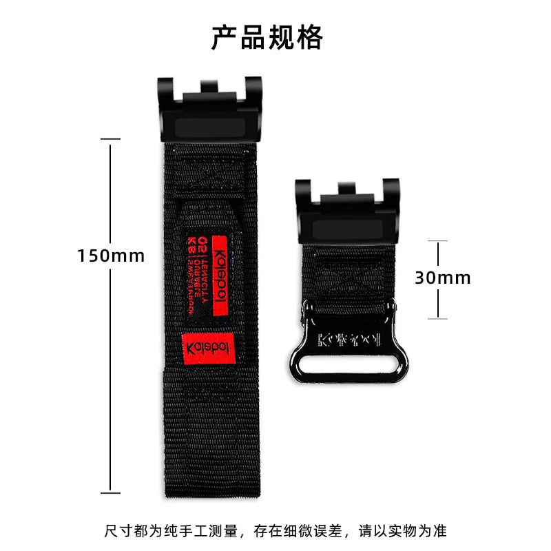 Фото Для Casio 5678 Big Mud King II GWG-2000 GWG-2040 нейлоновый холщовый ремешок для часов, водонепроницаемый браслет 22 мм №2