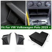center console organizer tray front door multifunction container storage box accessories fit for vw volkswagen polo 2019 2022