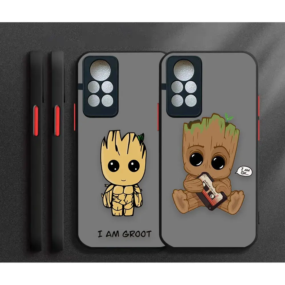 

Shockproof Case Funda For TECNO HOT 11S NFC 10I 10S 9 8 12 PLAY 12I NOTE 10 11 8 8I 7 PRO Case Para Capa Cover Marvel I Am Groot