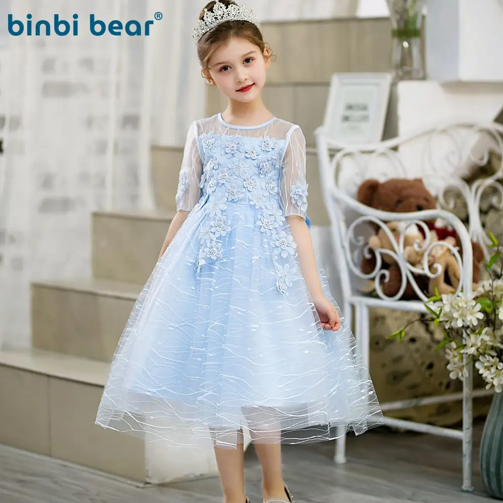 

Kids Long Sleeve Princess Dress for Girls Baby Fashion Birthday and Christmas Party Dress Dress Flower Girl Prom Wedding Dress