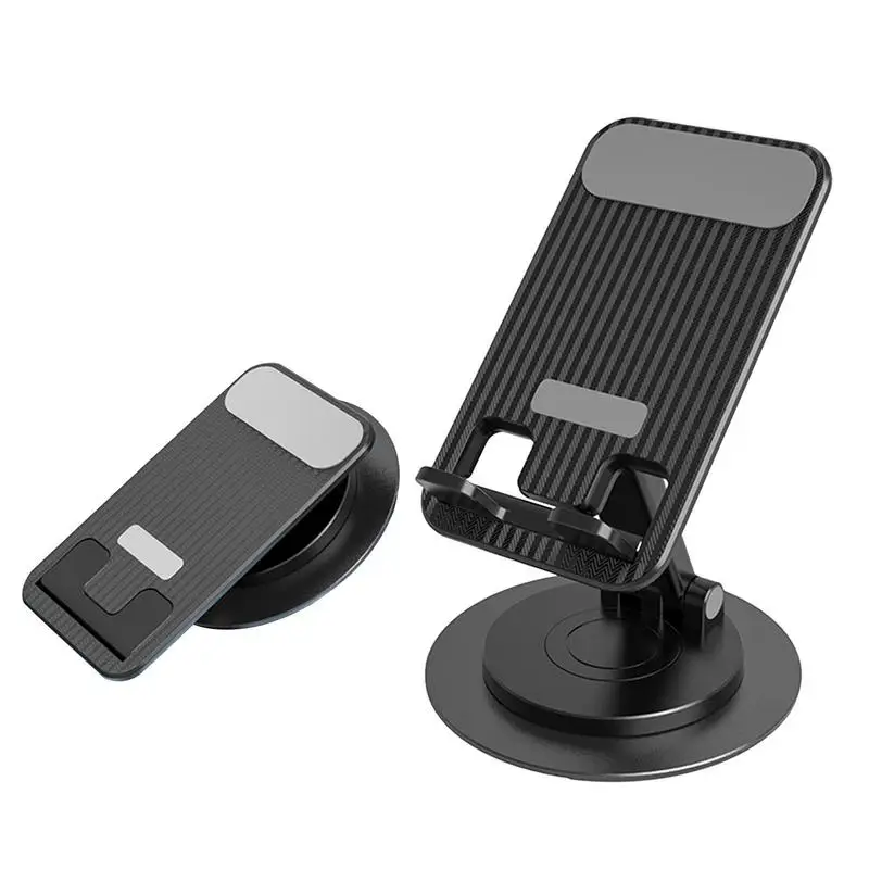 

Desktop Phone Holder Foldable Extend Support Desk Cell Phone Holder Stand 360Degree Rotation Phone Holder Adjustable Desk Stand