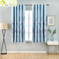 pastoral printed short curtains for childrens bedroom kids window treatments curtain for kitchen living room blackout drapes