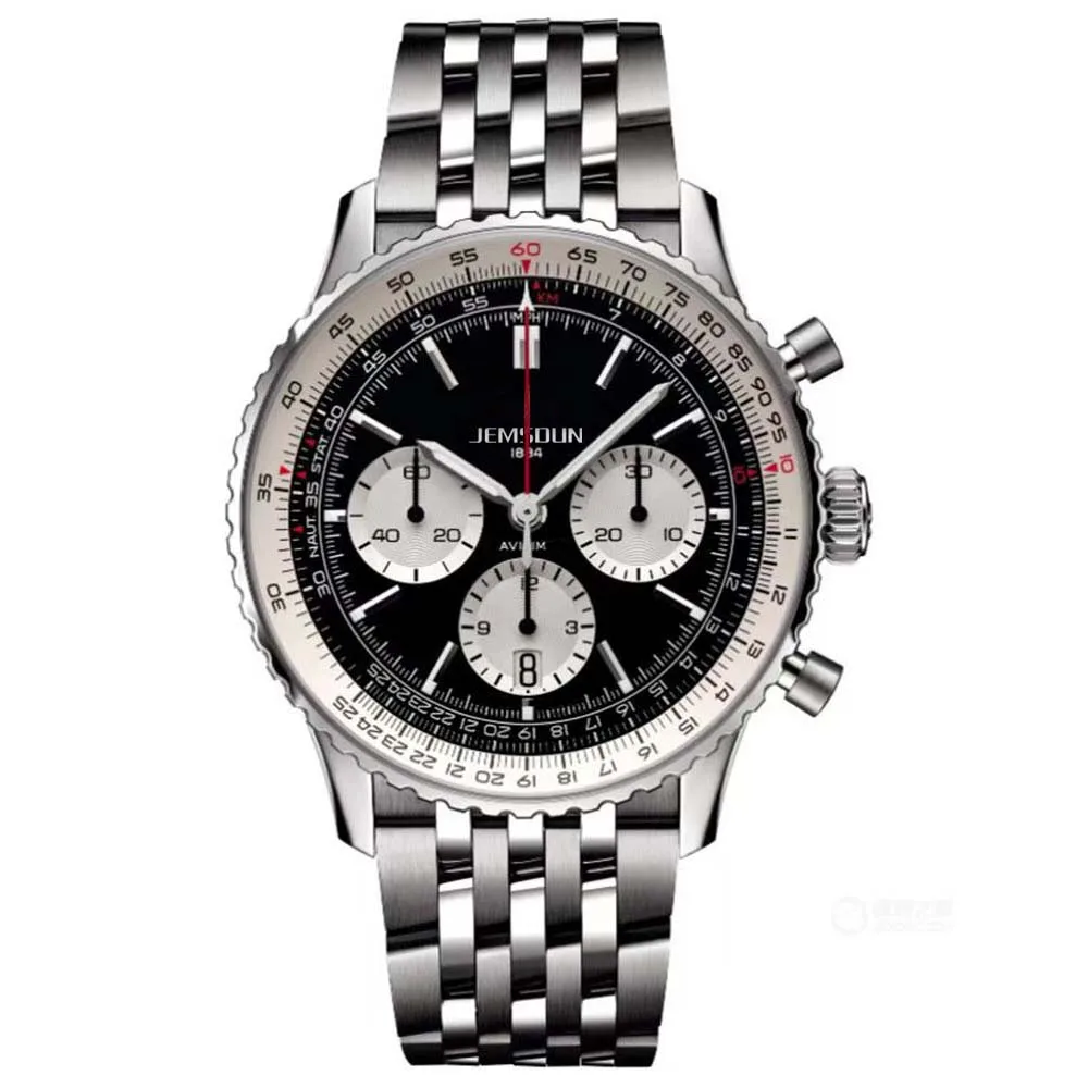

Luxury Original Brand Men Watches Classic Multifunction Stainless Steel Automatic Date Watch Business Chronograph Quartz AAClock