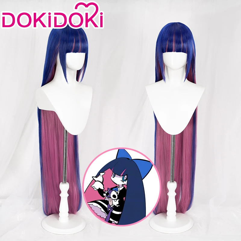 

Stocking Anarchy Anime Panty & Stocking with Garterbelt Wig DokiDoki Cosplay Women Purple Pink Long Hair