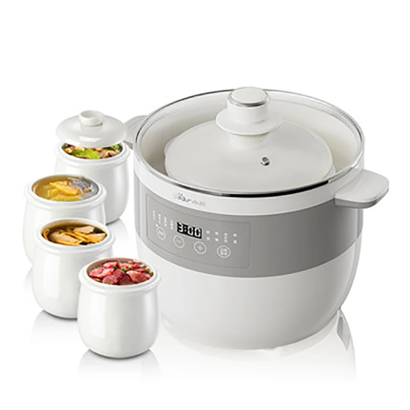 

Bear 220V 2.5L Ceramic Electric Slow Stewer Household Multi Baby Food Porridge Dessert Cooker Stewing Cooking Pot DDZ-B25G1