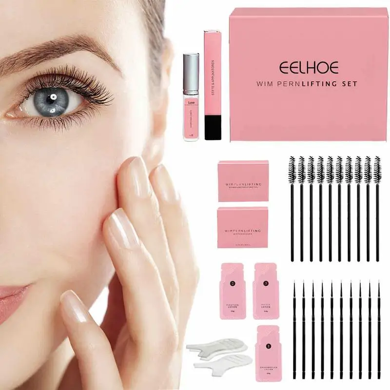 

Набор для подтяжки ресниц, аксессуары для поддержания яркости и долговечности, для салонов, комплект для перманентной завивки ресниц для же...