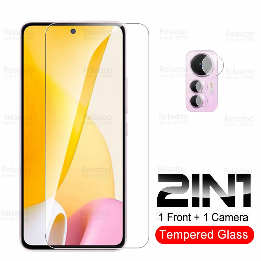 

For Xiaomi 12 Lite Glass 2To1 Camera Tempered Glas Xiomi Mi 12Lite 5G Mi12 Light Mi12Lite Screen Protector Cover Protective Film