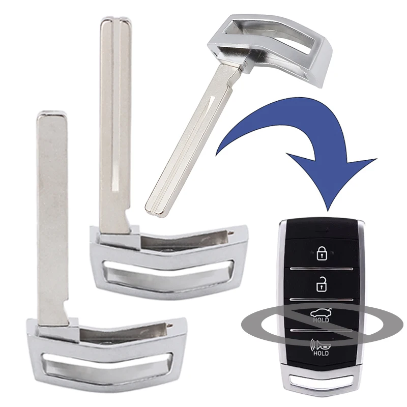 KEYECU Rmote Key Blade только лезвие для Hyundai iX35 i30 Tucson Santa Fe Veloster Creta Genesis G80 Elantra Kona Sonata