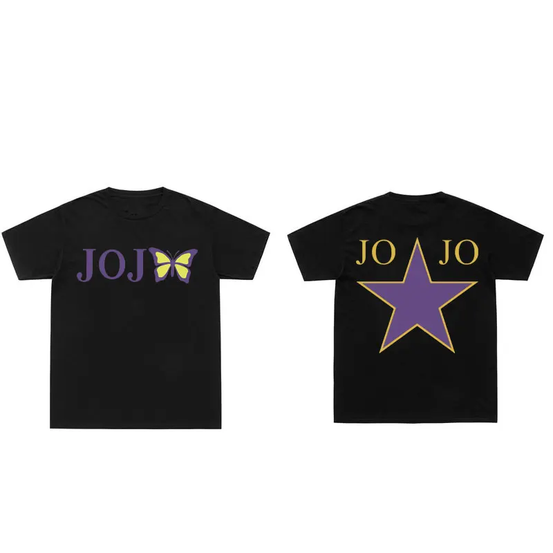 

Anime Jojo's Bizarre Adventure Friends Print Tshirt Stone Ocean Graphic Tees Men Women Casual Retro Cotton T Shirt Short Sleeve