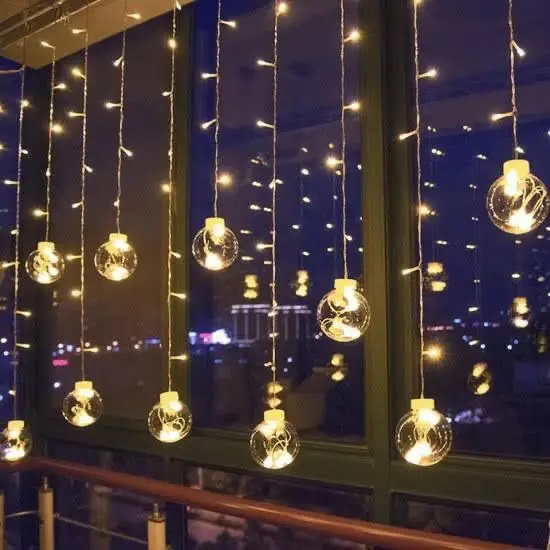 

Ball Decorated Animated Led Curtain Light 3 M a