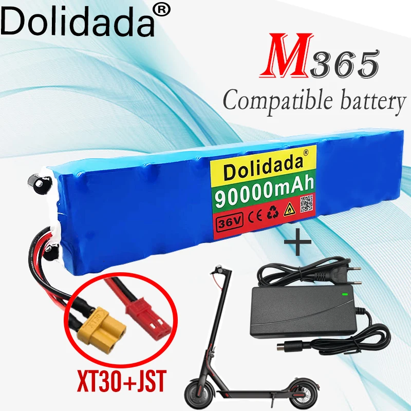 

10S3P 36V 90000mAh 18650 Mijia M365 зарядное устройство для перезаряжаемых литиевых батарей, интеллектуальный электрический скутер, электрическая пила