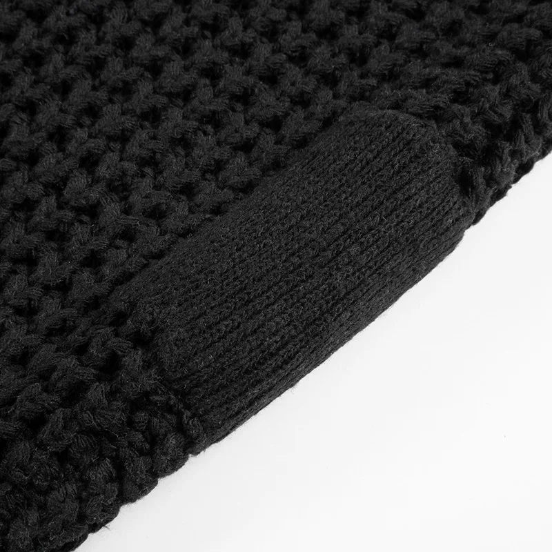 Зимний тяжелый японский однотонный простой пуловер Madness модный мужской и женский