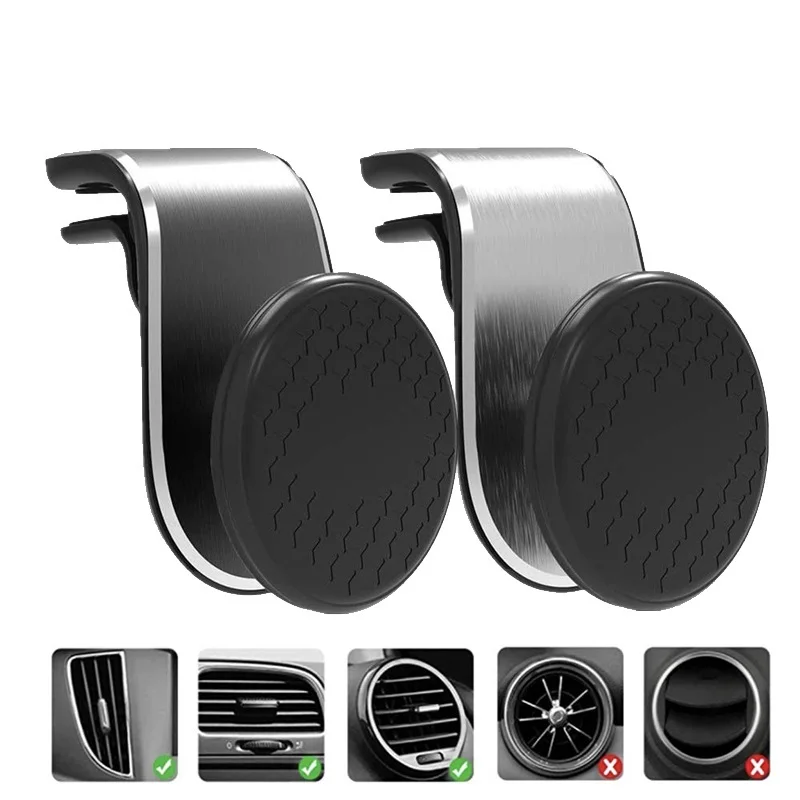 

2323 LSM Magnetic Car Phone Holder Stand For iPhone 13 12 Samsung S21 Ultra Magnet Mount Rotation Cellphone GPS Holder For