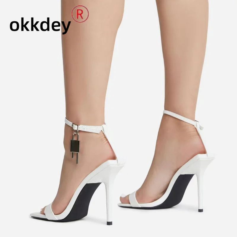 

2023 Summer square head open toe women's high heel sandals 36-43 large size fashion women's sandals