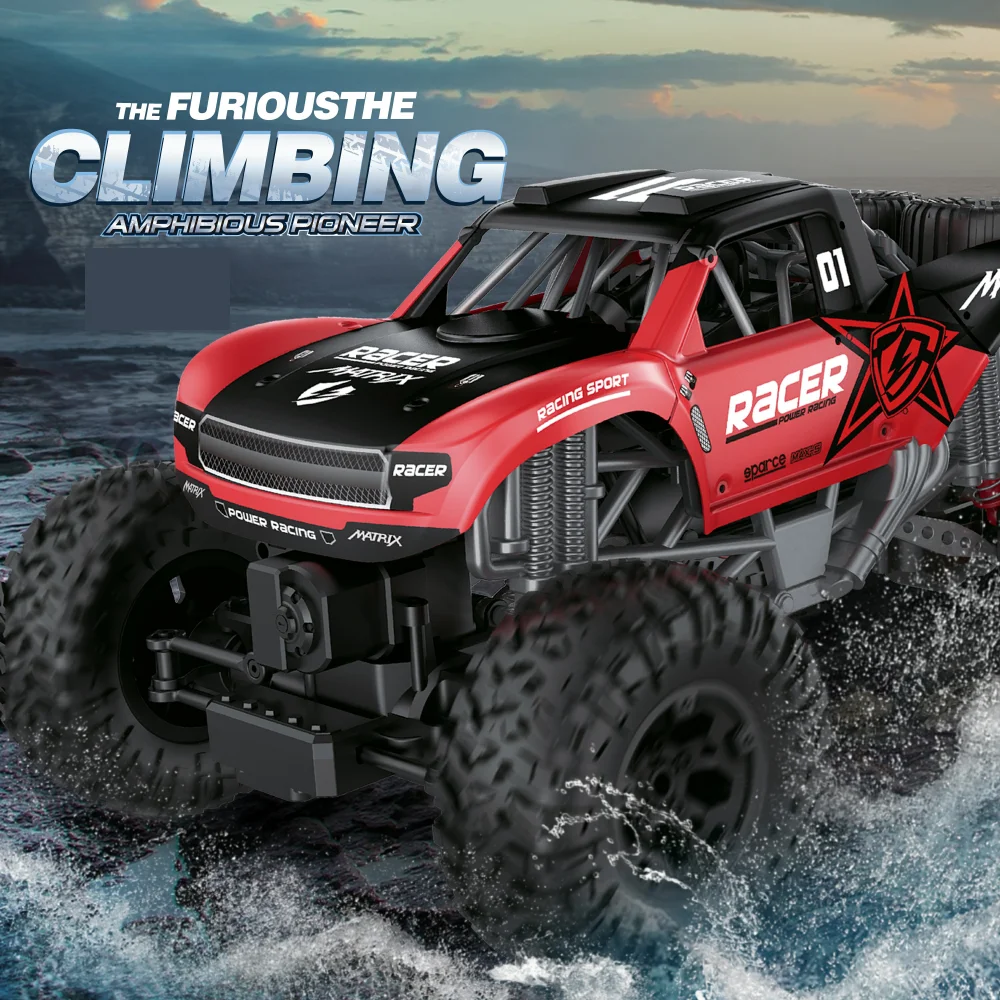 

4WD Radio Controlled Truck High Speed RC Car 1:12 Scale 20km/h Racing Cars Drift Off Road Waterproof Buggy Toy Boys Gift