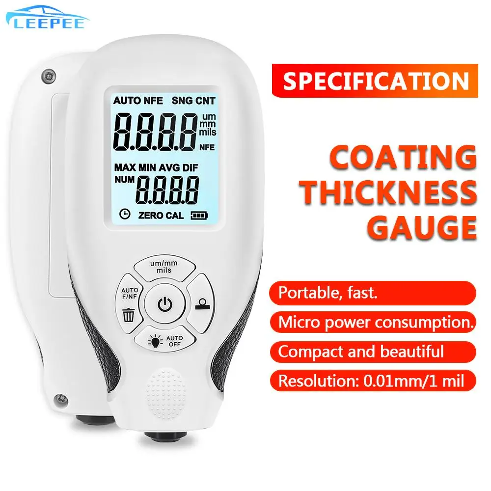 

Инструмент для проверки толщины автомобиля с подсветкой ЖК-дисплей