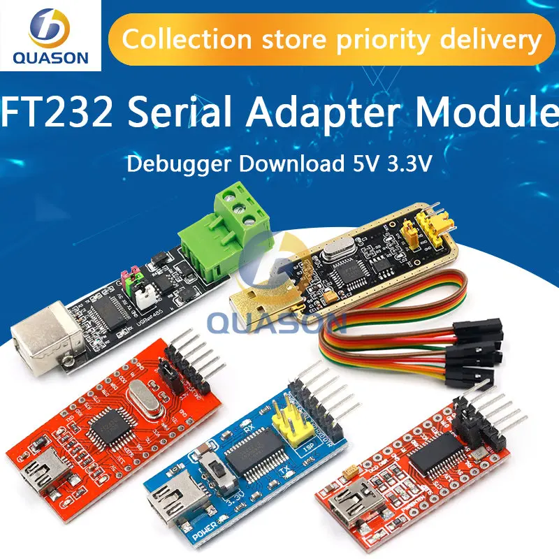 FT232BL FT232RL Basic Breakout Board FTDI FT232 USB TO TTL 5V 3.3V Debugger Download Cable To Serial Adapter Module For Arduino