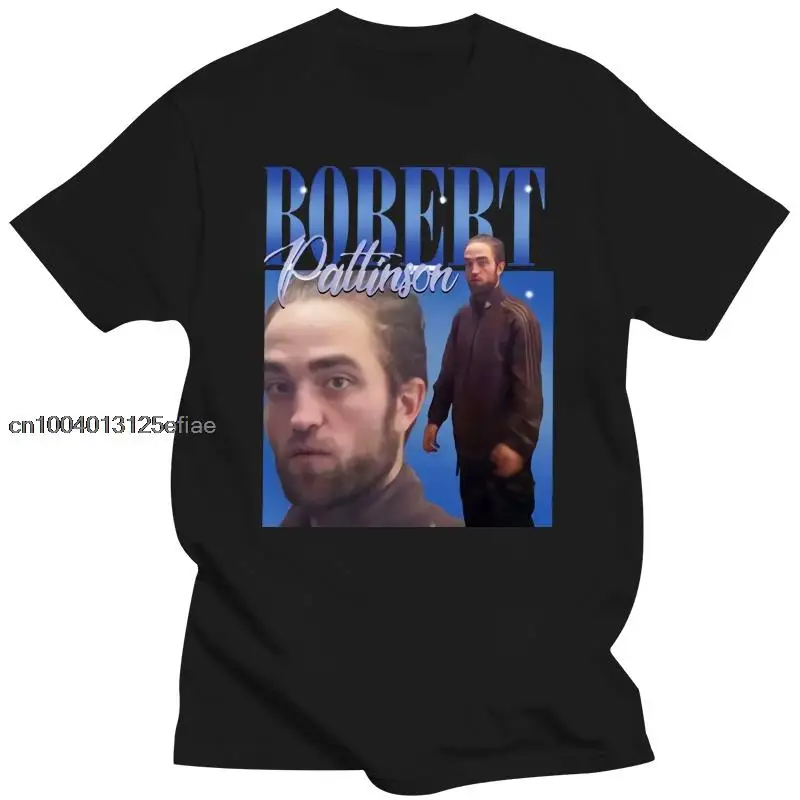 

Printed T-shirt men Robert Pattinson Standing Meme Man Tee Shirt Cotton Short sleeve Tops Tshirts men Fashion Casual T-shirt