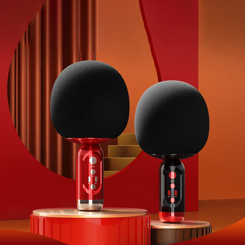 

Microphone Wireless Singing Machine Bluetooth Speaker Portable Handheld Mic Speaker For Christmas Birthday Home Party