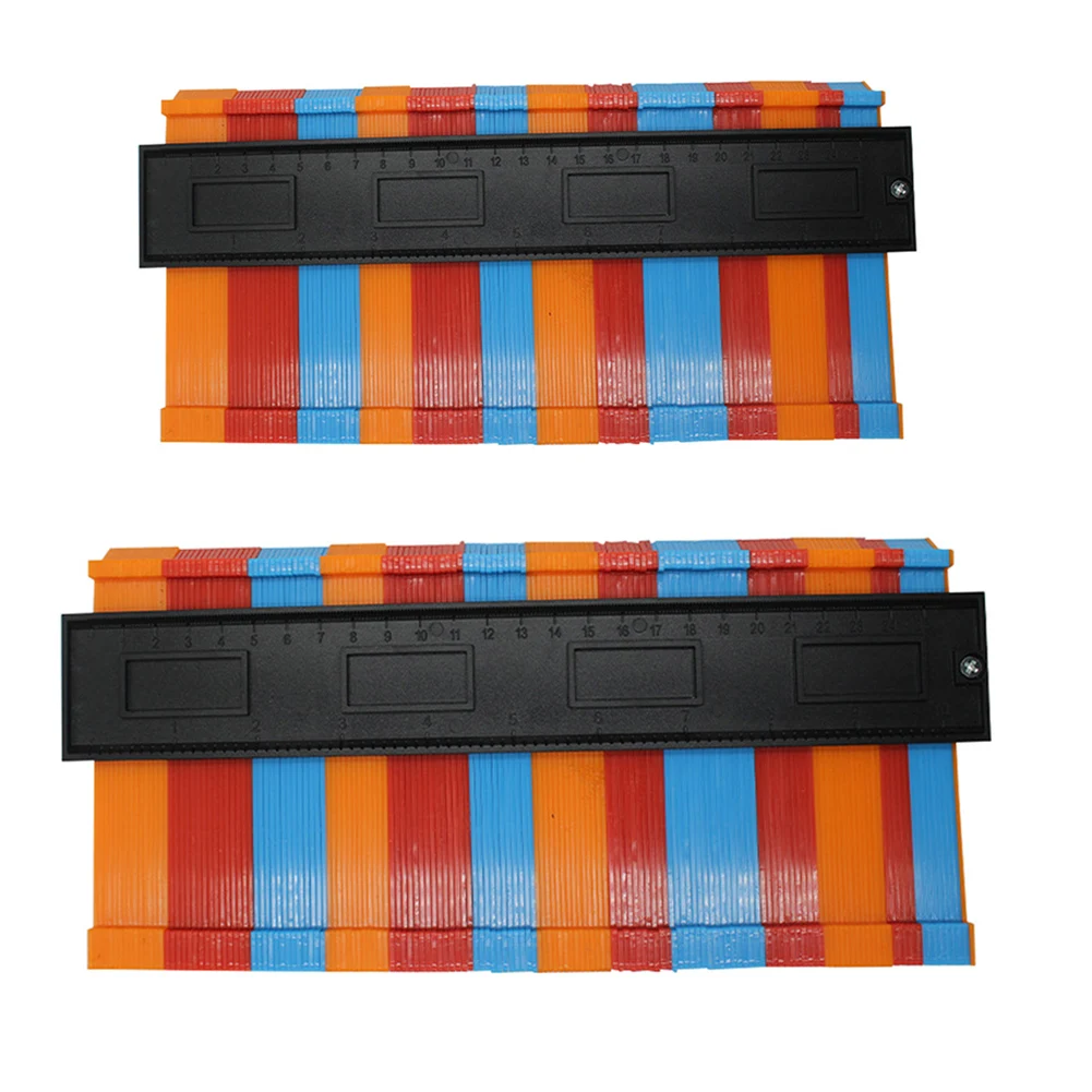 

5/10 дюймовый Многофункциональный нестандартный контурный профиль из АБС-пластика для формирования дерева измерительная линейка для плитки...