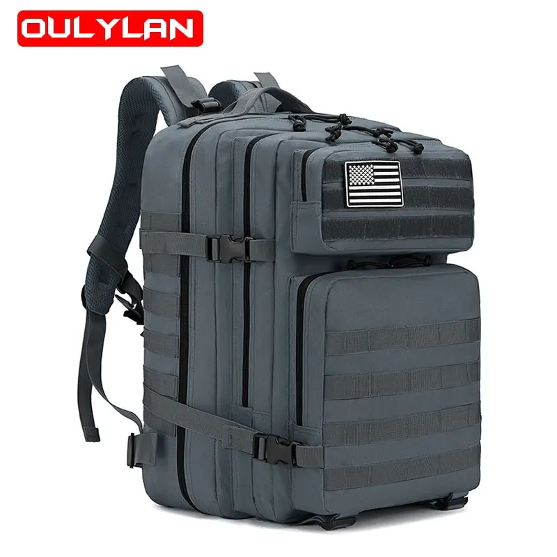 

2023 Outdoor Tactical 3P Attack Backpack Travel Bag Men Trekking Mountaineering Camping Camo Sports Rucksack Large Capacity 45L