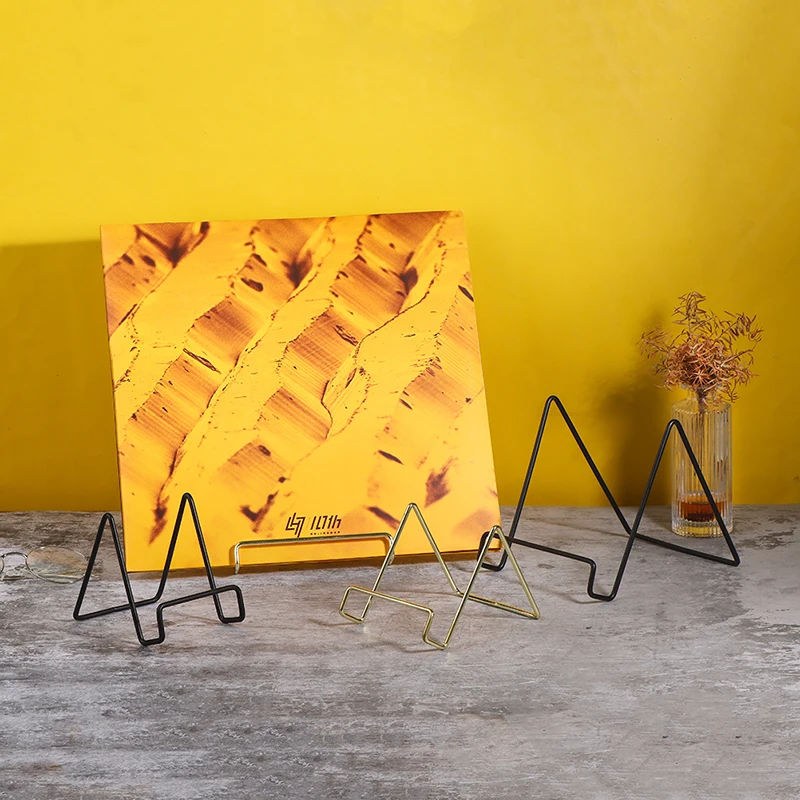 1 шт. Настольный органайзер для хранения записей Модный черный/золотой держатель