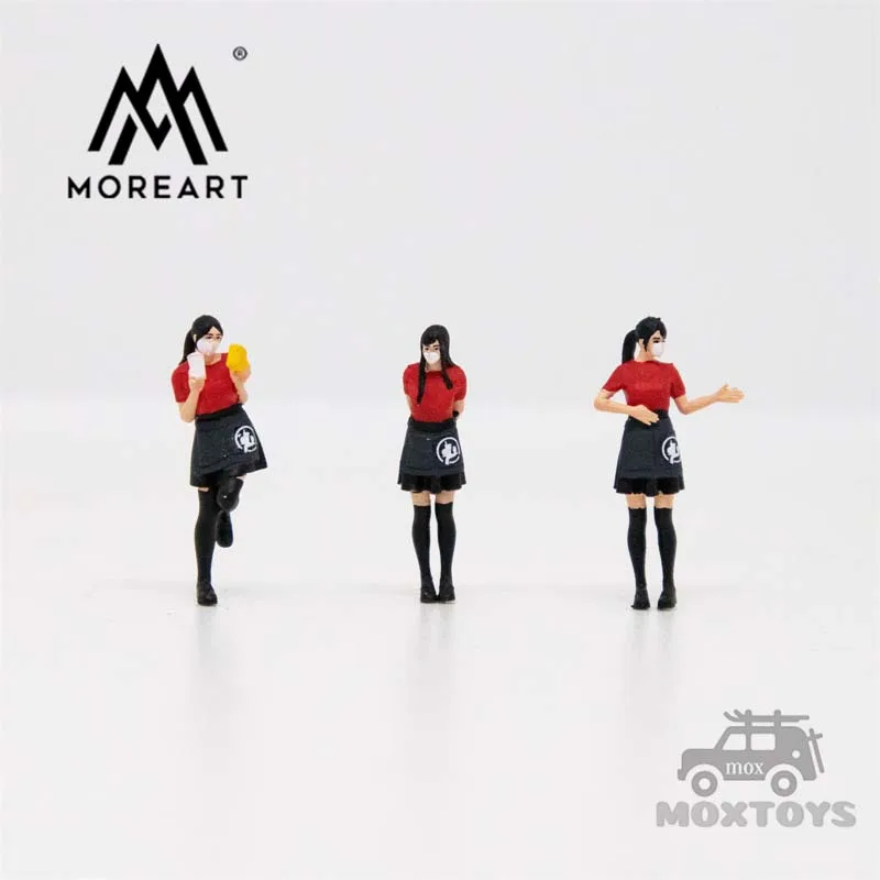 

TIME MICRO MoreArt 1:64 Beautiful waiter girl doll set