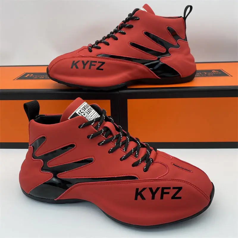 

2021 New Trendy Men Winter High-top Thicken Warm Platform Non-slip Sneakers Male Vulcanized Tennis Basketball Casual Sport Shoes
