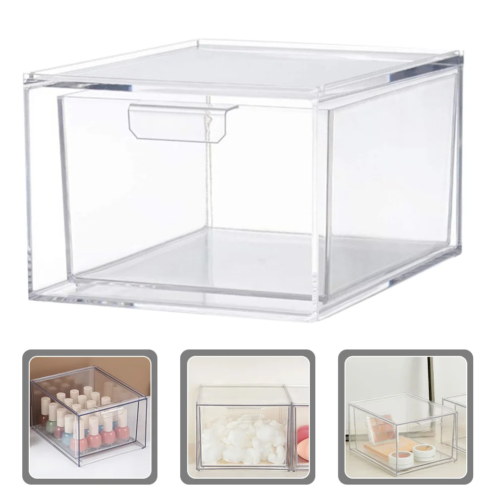 

Storage Drawer Organizer Bins Drawers Clear Containers Makeup Container Out Desk Organizers Bathroom Stackable Case Stacking