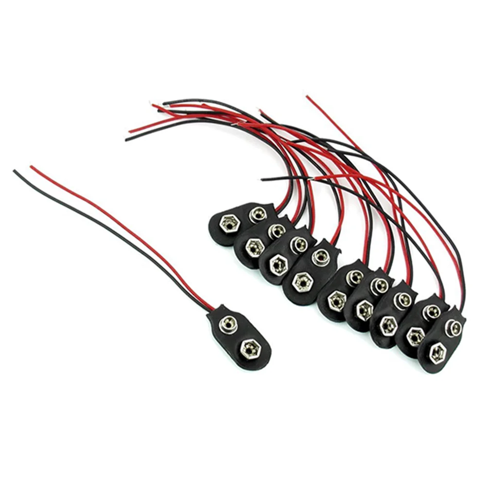 

50 Pcs 9V Connector Connector 9V 10cm Clip Cable 9V Clip