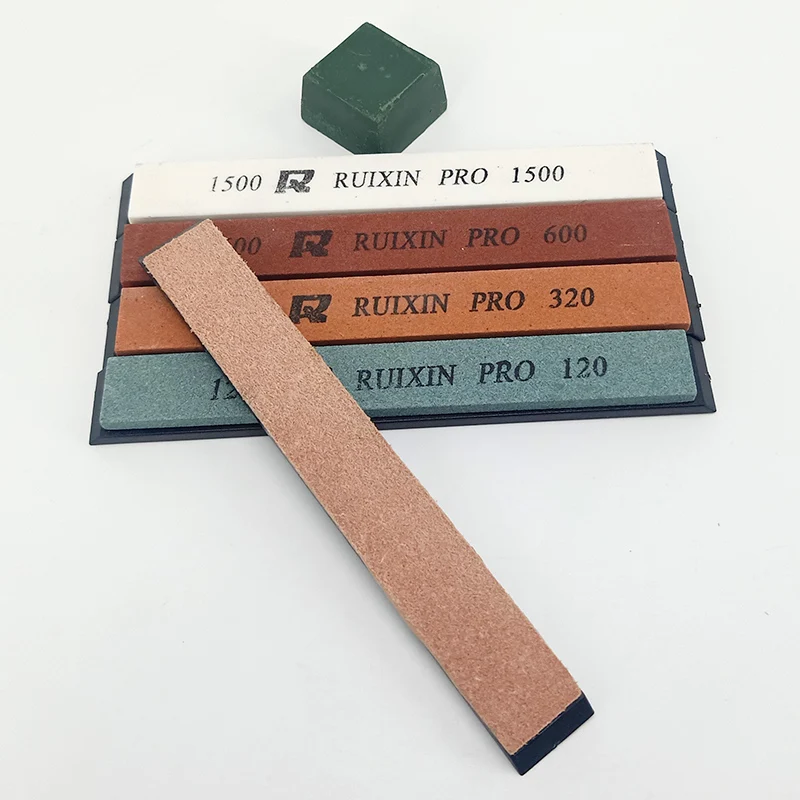 

White Corundum Sharpening Stone Sets RUIXIN Whetstone Kitchen Gadgets Knives Accessories Grit 120#320#600#1500#