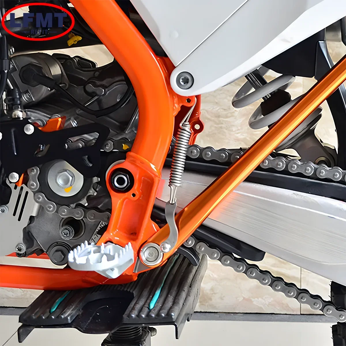 이불 Zestaw sprężyn podpórki bocznej do KTM Motocross EXC EXCF XC XCF XCW XCFW TPI 6 dni 125 150 200 250 300 350 400 450 500 17-23