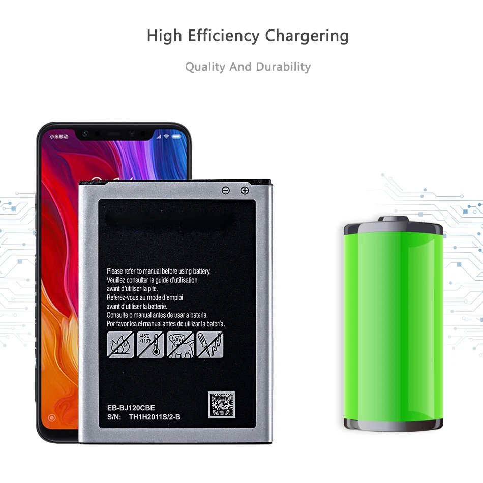 Phone Battery For Samsung Galaxy Express 3 J1 2016 SM-J120A SM-J120F SM-J120F/DS J120 J120h J120ds Battery EB-BJ120CBE 2050mAh images - 6