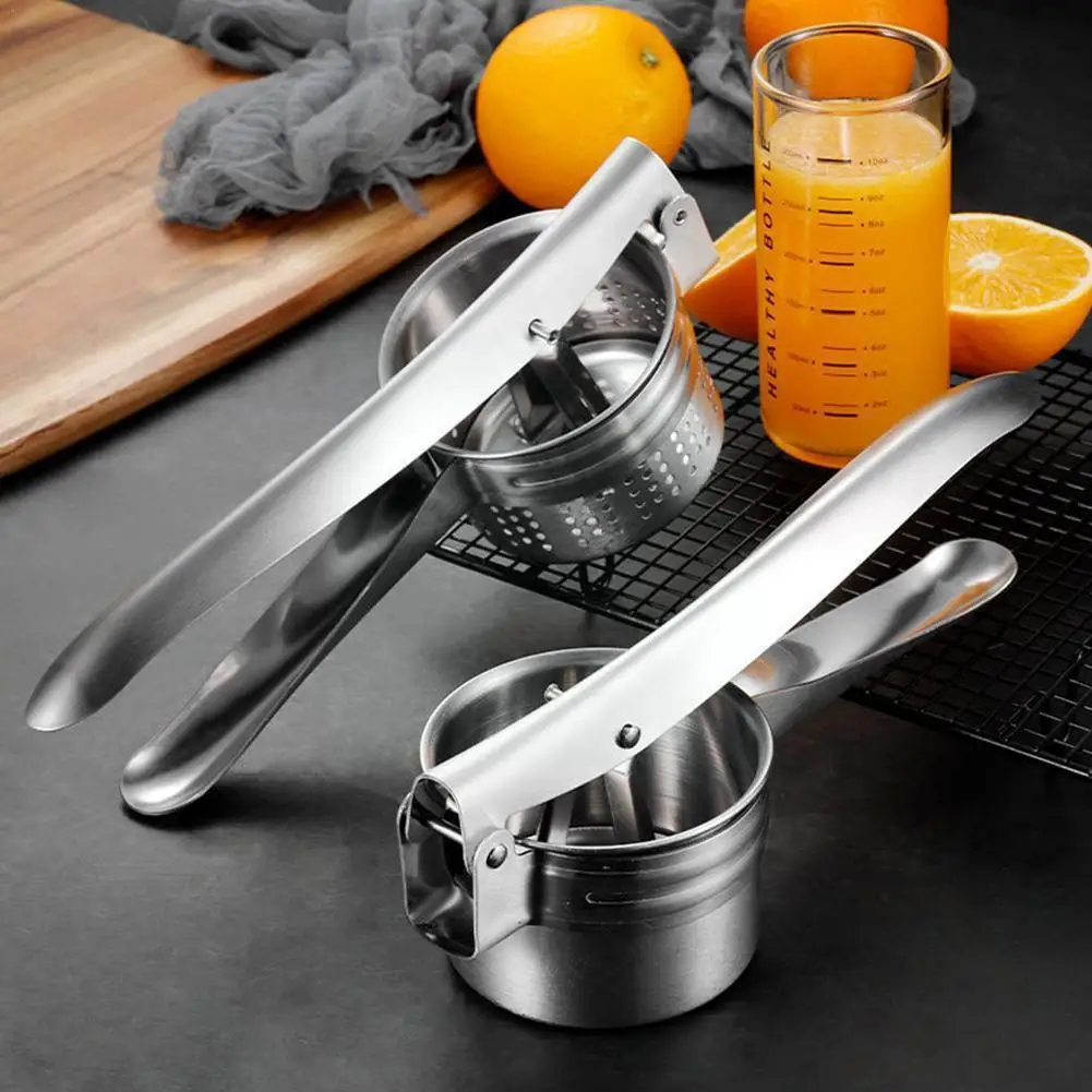 

Lemon Squeezer Lemon Manual Press Stainless Steel Handheld Durable Lemon Metal Mini Press Portable Juicer Citrus Lime U3G5
