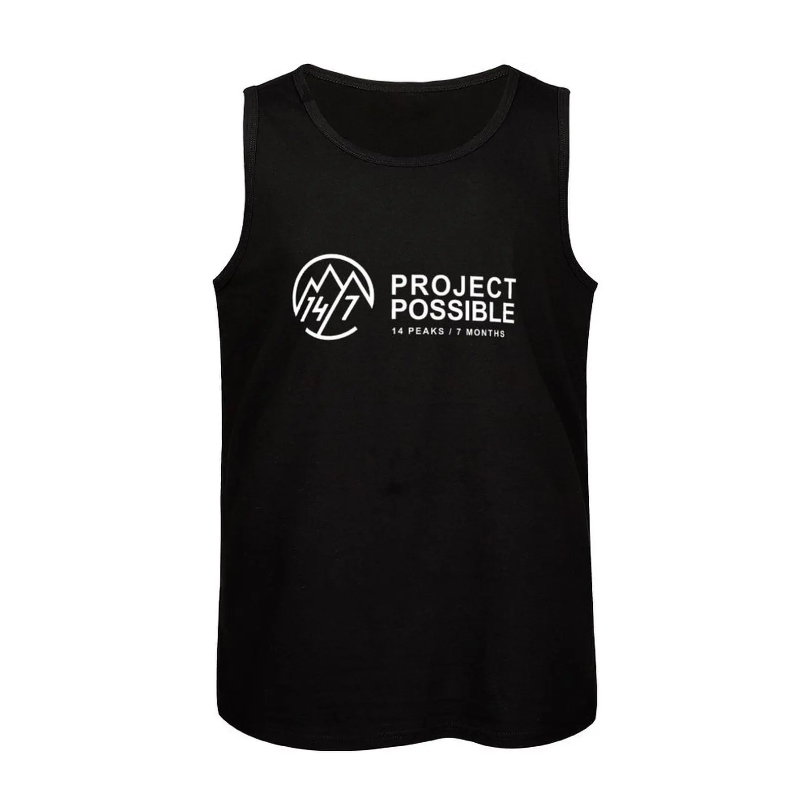 Project Possible-14 Peaks Nothing is Impossible Майка без рукавов для фитнеса мужчин аниме тренажерный