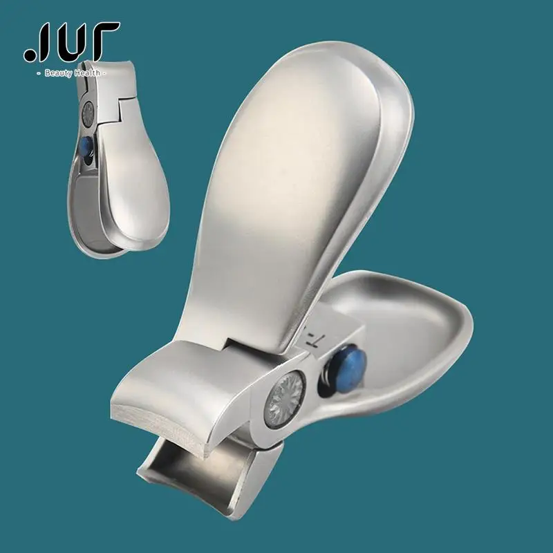 

Stainless Steel Mini Nail Clipper Foldable Fingernail Cutter Wide Jaw Opening Manicure Tool Anti-splash Nail Clipper