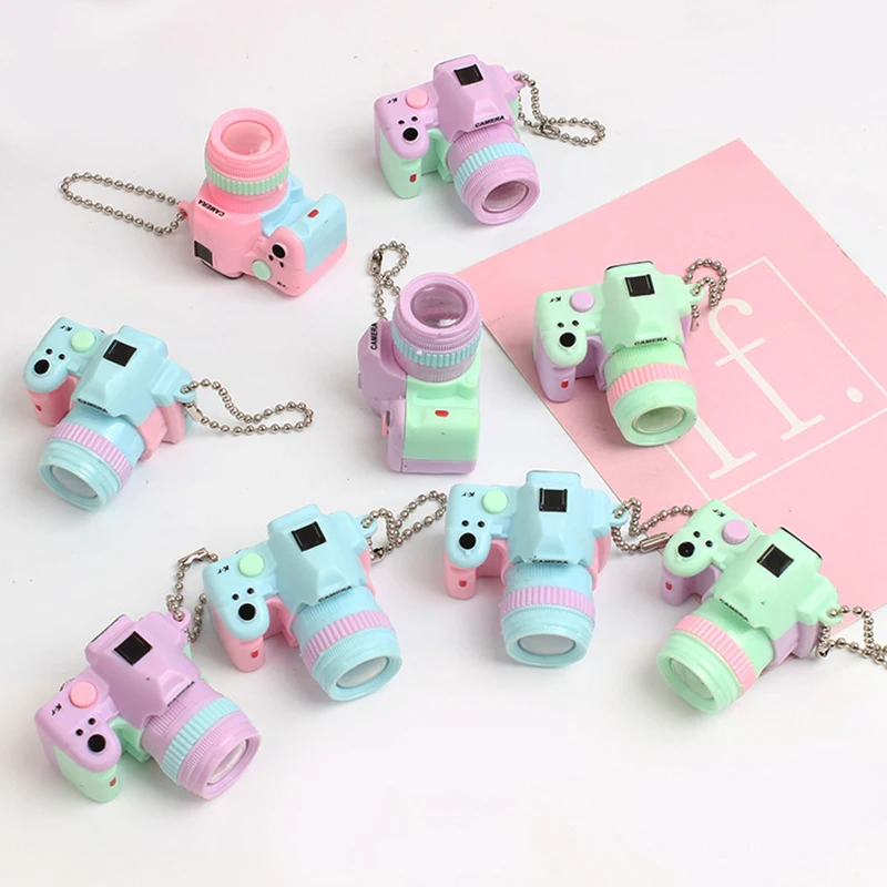 

Creative Cartoon Camera Paint Keychain Color Camera Model Bag Pendant Student Bag Key Chain Pendant Girlfriend Gift Decoration
