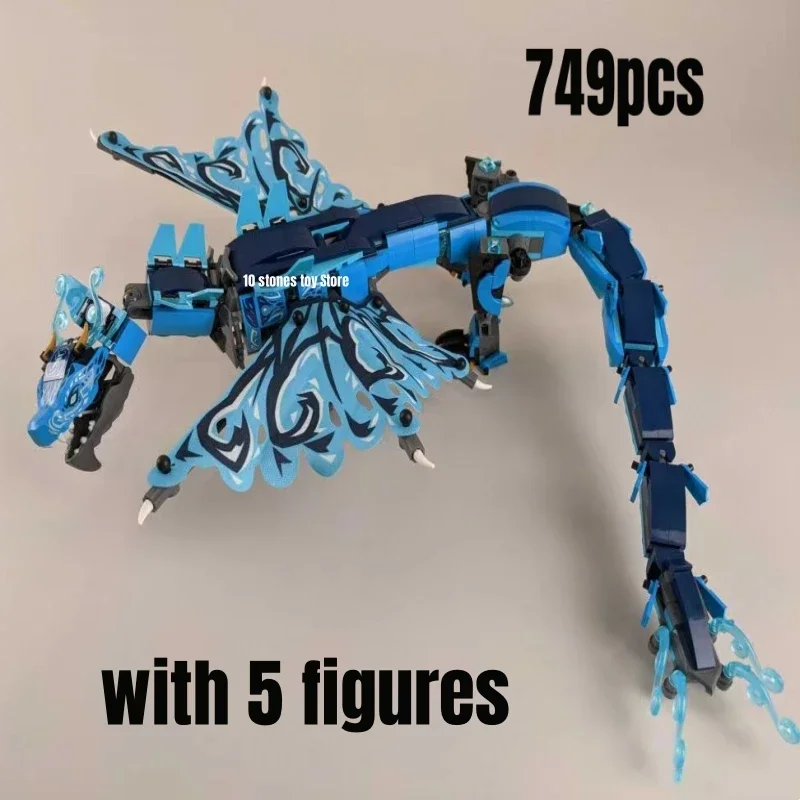 749 шт. Детский конструктор MOC Water Dragon 71754 кубиков