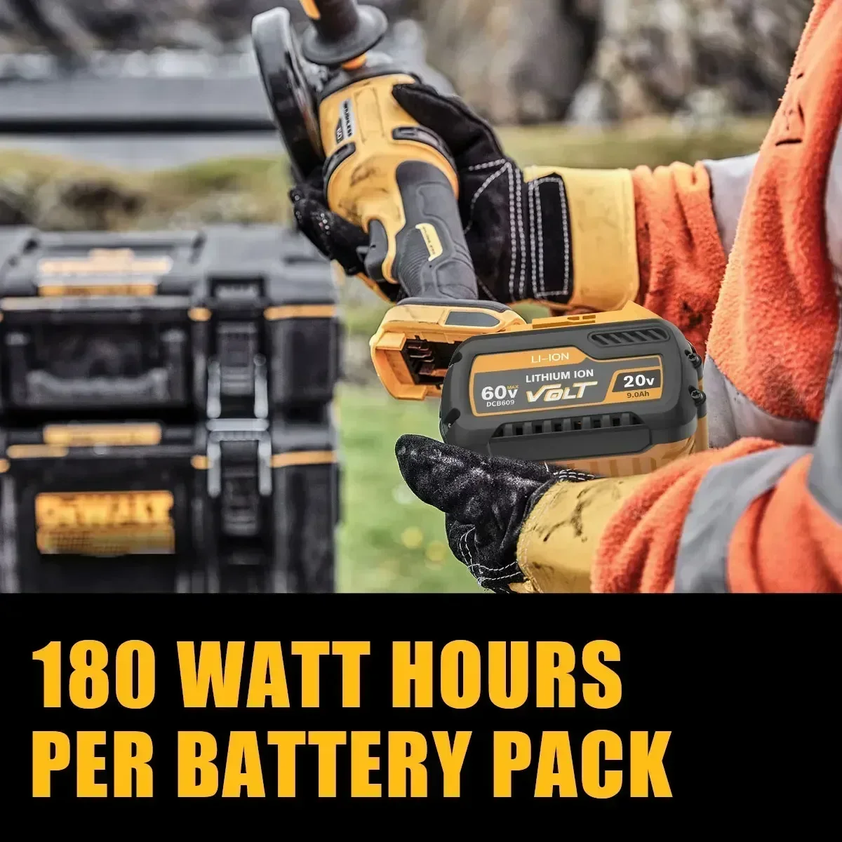 Аккумулятор 60 В для Dewalt DCB200 12 Ач/9 0 Ач DCB606 DCB609 DCB205 DCB206 DCB209 DCB182 12000 мАч MAX
