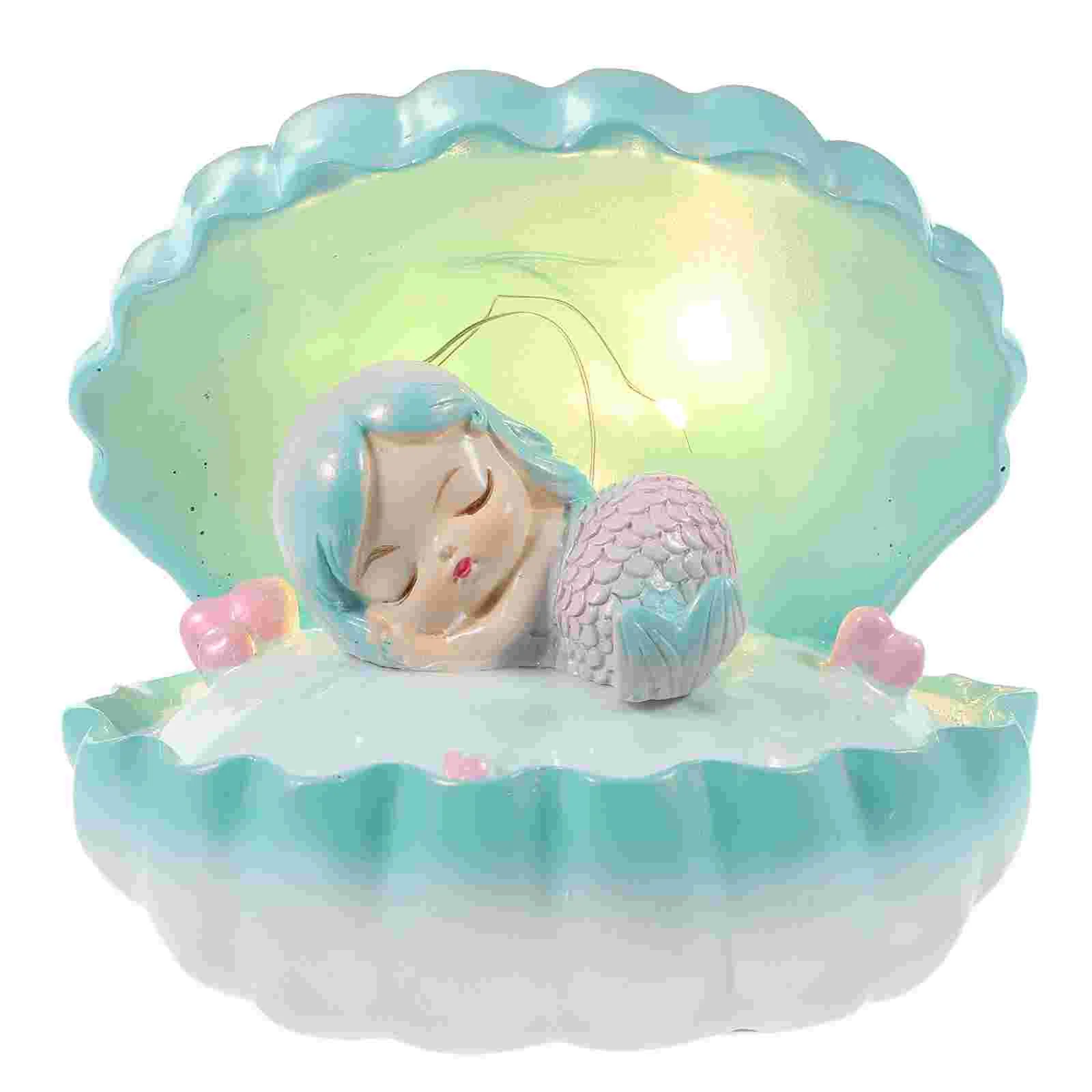 

Ночная версия Русалка звезда девушка Декор для ванной синтетическая смола креативная лампа